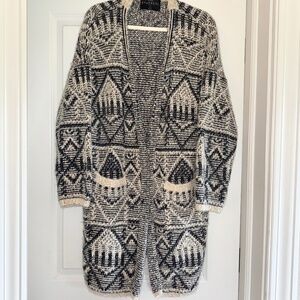 Ethereal Anthropologie Cardigan Sweater Geometric Cozy L